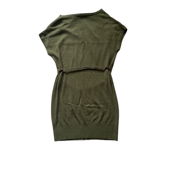 Chelsea & Theodore Womens Sweater Dress with Belt Size Large Wool/Cashmere - Picture 4 of 8